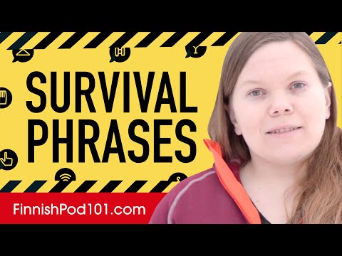 All Survival Phrases You Need in Finnish! Learn Finnish in 20 Minutes!