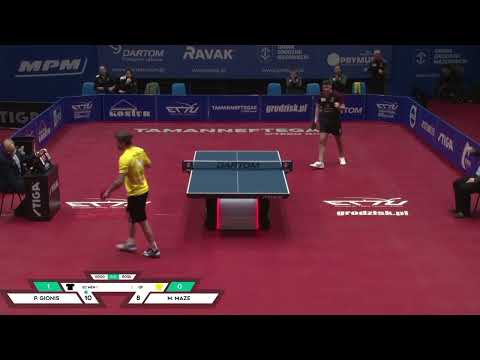 Quarterfinal Europe Cup Table Tennis 2022 - Panagiotis Gionis vs Michael Maze
