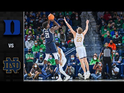 Duke vs. Notre Dame Men's Basketball Highlights (2021-22)