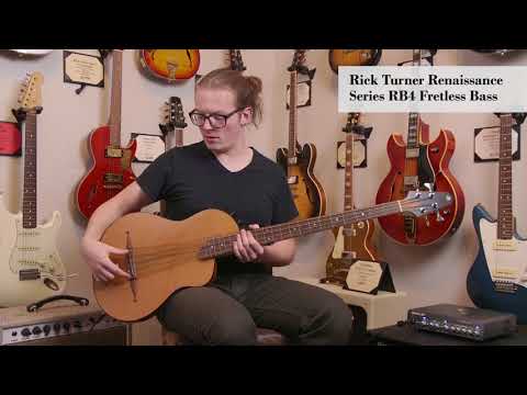 Rick Turner Renaissance RB4 Fretless 2017 - Natural image 21