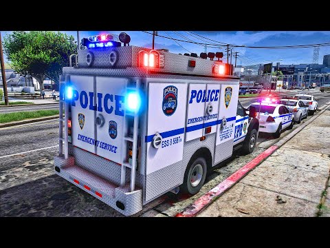 Playing GTA 5 As A POLICE OFFICER SWAT| NYPD|| GTA 5 Lspdfr Mod| 4K