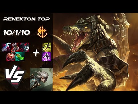TOP Renekton vs Camille - NA Grandmaster Patch 25.S1.2