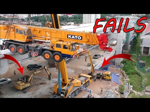 AMAZING !!! TOP 10 Extremely Dangerous Crane Fails & Super Dangerous Excavator Fails