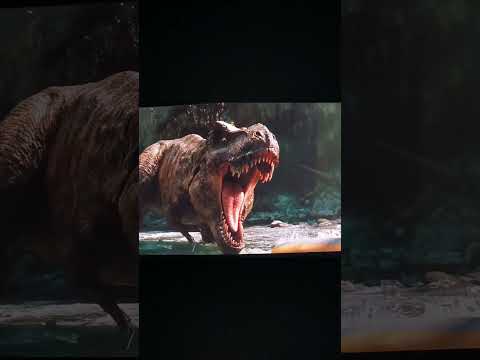 EPIC T-REX ROAR from Jurassic World Rebirth #tyrannosaurusrex #jurassicworldrebirth #jurassicworld