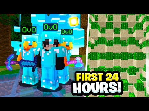 THE *CRAZIEST* FIRST 24 HOURS *F-TOP #1* | Minecraft Factions | Minecadia Pirate [1]