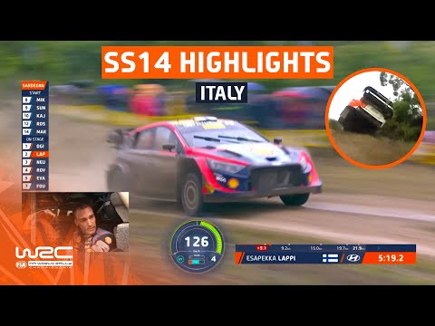 SS14 STAGE HIGHLIGHTS | WRC Rally Italia Sardegna 2023