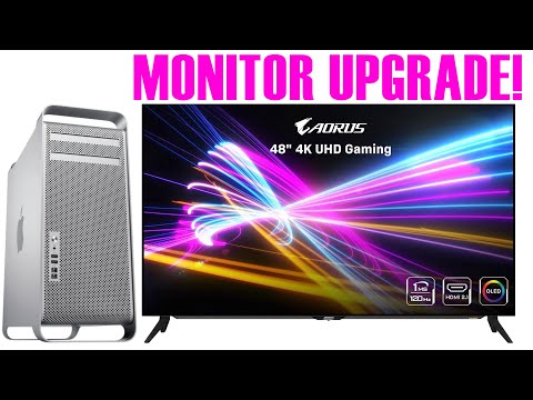 AORUS FO48U OLED 48inch 4k 120Hz with Mac Pro 5,1 review.
