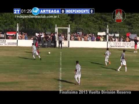 Arteaga 2 - Independiente 0 - Camperon Reserva 2013: Arteaga