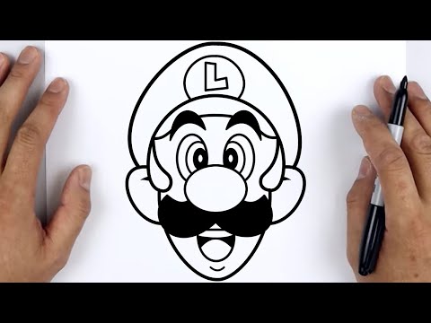 HOW TO DRAW LUIGI | Super Mario Bros. - Easy Step By Step Tutorial For Beginners
