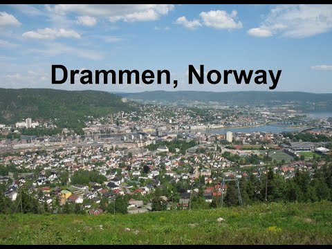 WALKTHROUGH BEAUTIFUL VIEW OVER CITY #DRAMMEN #NORWAY - Must Watch -4k video