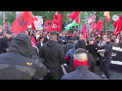 Wegen Transparent gegen Antisemitismus: Jugendwiderstand attackiert 1. Mai-Demo