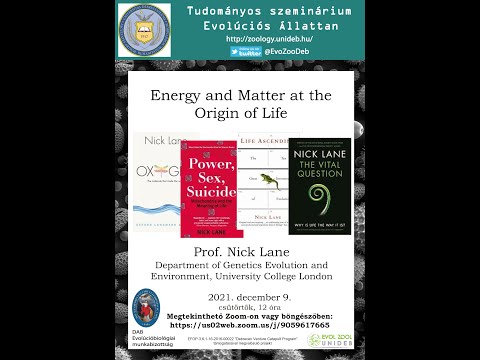 Energy and Matter at the Origin of Life