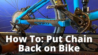 Easiest Way to Put Chain Back on Bike
