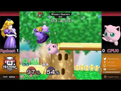 Training Mode Tournaments #17 Ryobeat (Peach) vs. CPU0 (Puff) - SSBM Winners Quarters