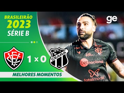 Gols e lances de Vitória x Ceará