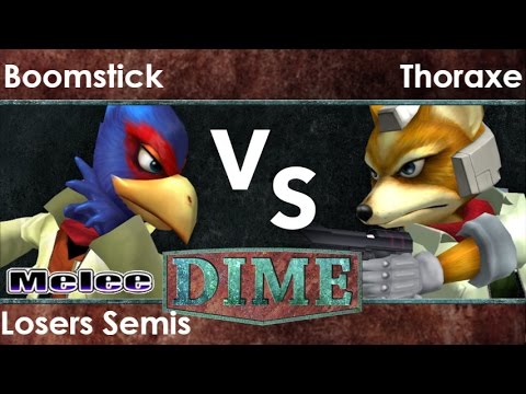 DIME 20 - Boomstick (Falco) vs Thoraxe (Fox, Marth) Losers Semis - Melee