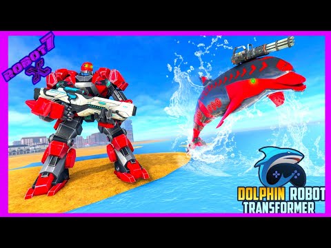 Dolphin Robot Transform Robot War Android gameplay