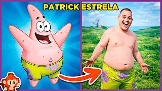 🧽 BOB ESPONJA | 🔊 ADIVINHE PELA VOZ | Como seria os personagens versão HUMANO 🧽⭐🦑🐿️ #quiz #macaquiz