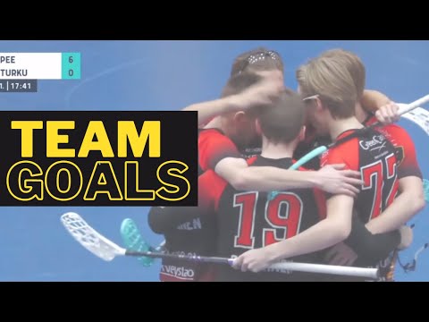 5 mins of Pure Team Goals in Floorball