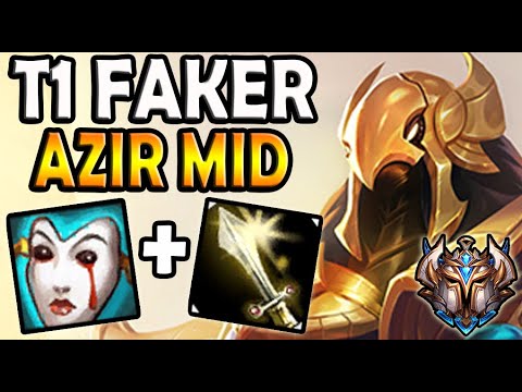 T1 Faker AZIR vs AKALI [ MID ] Patch 10.16 Ranked Korea ✔️