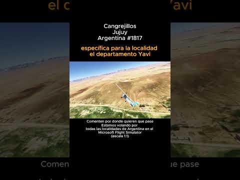 Cangrejillos, Jujuy desde el Microsoft Flight Simulator #cangrejillos #jujuy #argentina #msfs2024