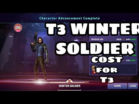 T3 winter soldier test in 🌋timeline battle🌋Marvel future fight 🌋