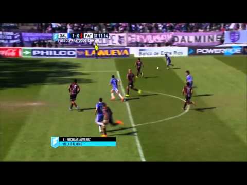 Gol de Álvarez. Villa Dálmine 1 - Patronato 0. Fecha 33. Primera División 2015. FPT.