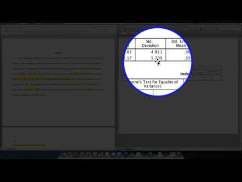 Part 2:  Independent Samples T - Test
