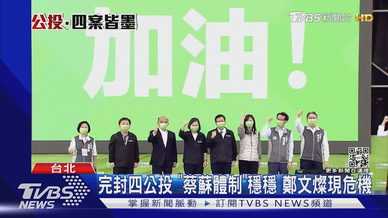 完封四公投「蔡蘇體制」穩穩 鄭文燦現危機
