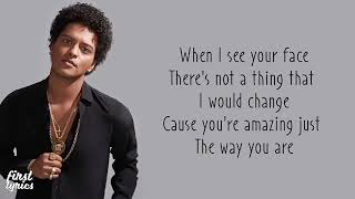 Bruno Mars - Just The Way You Are- Lyrics