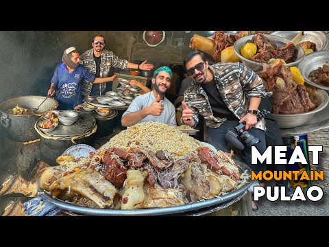 Mountain Meat Pulao Of Peshawar - Extreme Level Rosh, Street Food in KPK, Pakistan