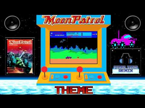 Moon Patrol - Video - Theme - Arcade Machine - Pixelizer REMIX