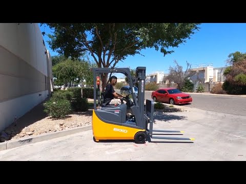 EKKO EK15A 3,300lb Electric #1629 - Sit-down 3-Wheel Forklift for Sale