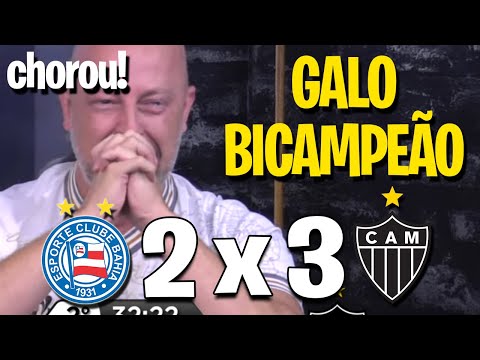 REAÇÕES ATLÉTICANAS 98 LIVE - BAHIA 2X3 ATLÉTICO MINEIRO (GALO CAMPEÃO)