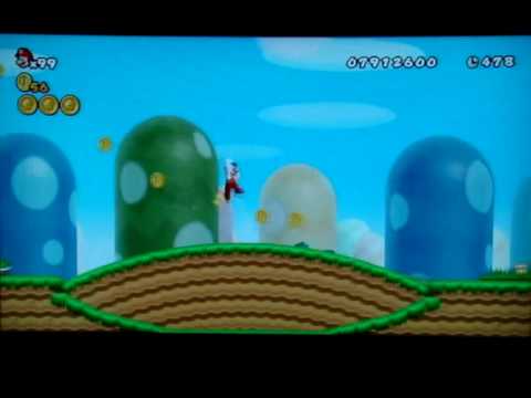 Speed Run - New Super Mario Bros. Wii - 1-1 World Record