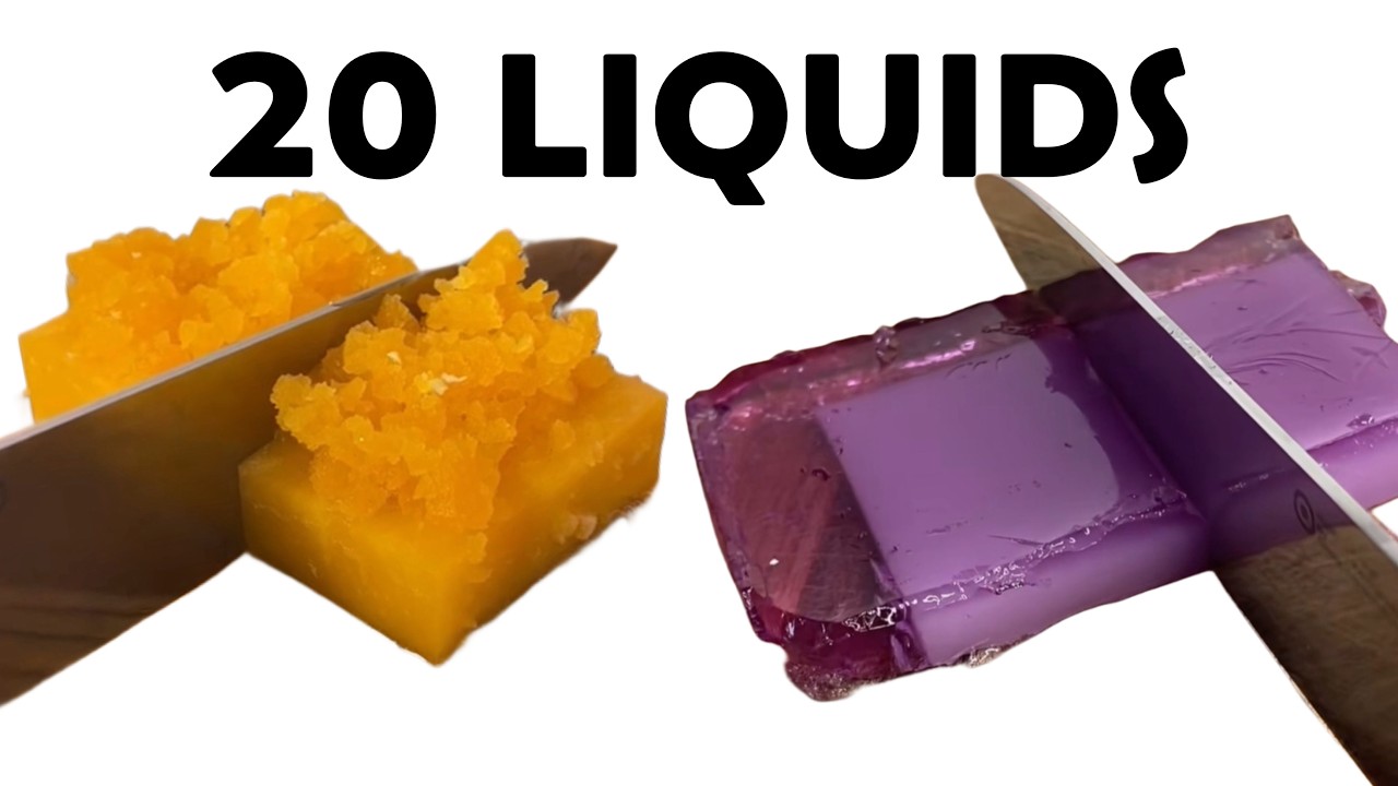 Soaking Erasers to See What They Sound Like Cut! ASMR Soaking Erasers in Odd Liquids and Slimes!