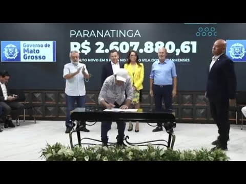 Paranatinga recebe R$ 2,6 milhões do Governo do Estado para asfaltar bairro dos Maranhenses