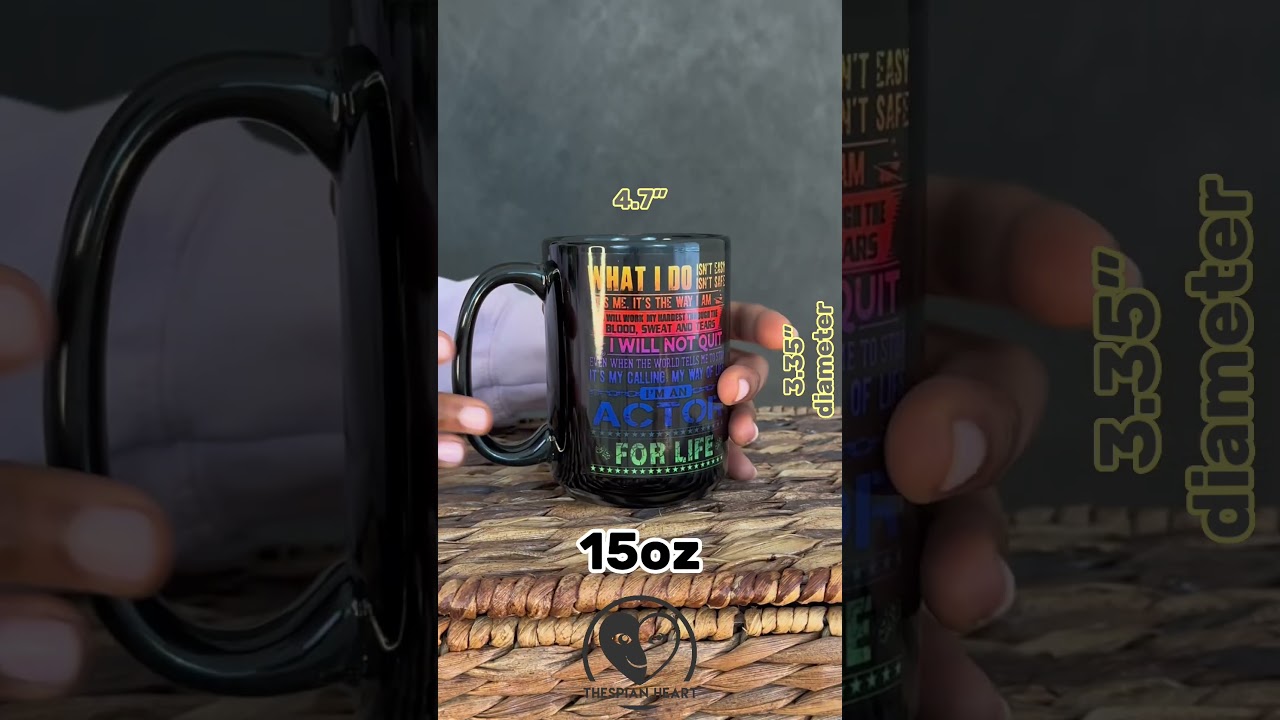 Thespian Heart Clothing Mugs Size Chart 11oz 15oz