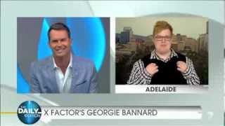 Georgie Bannard - X Factor Australia 2013 - Channel 7 - Daily Edition interview