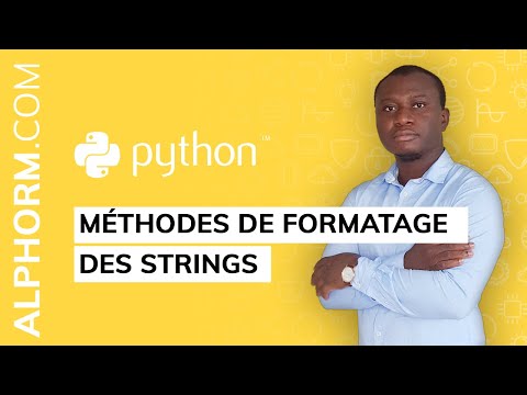 Formation Data science avec Python | Méthodes de formatage des Strings