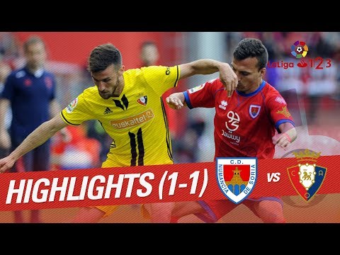 Resumen de CD Numancia vs Osasuna (1-1)