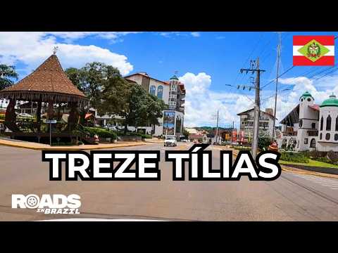 Treze Tílias (SC) | Austrian-Style Town | POV Dashcam Drive | Brazil