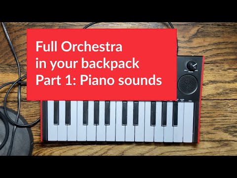 Akai MPK Mini Play MK3 - piano sounds - full orchestra in your backpack