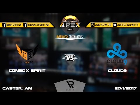 OGN Overwatch APEX - Season 2 - Day 2: CONBOX Spirit Vs Cloud9 - 20/1/2017