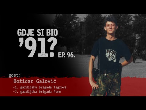 GDJE SI BIO '91? - Božidar Galović - MALOLJETNI DRAGOVOLJAC VODIO PUME NA KNIN #96