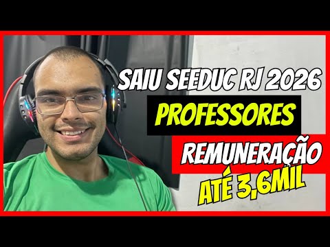 SEEDUC RJ 2026: Edital PUBLICADO com 1.750 Vagas para Professores (Sem Prova!)