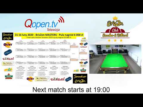 BrizZon Snooker Masters 15-16.02.2020r. - Wiktor Zieliński vs Konrad Juszczyszyn