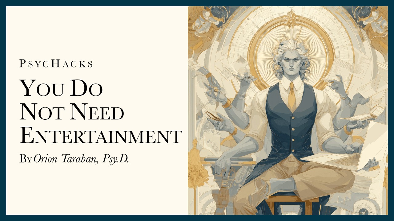 You do not need entertainment: how to get more done