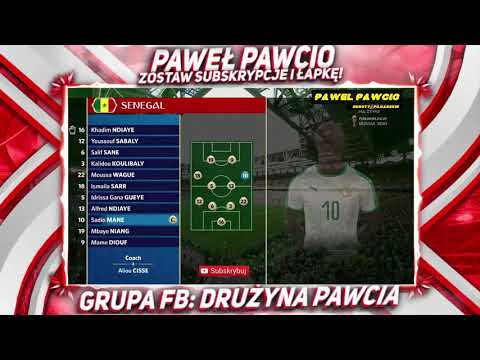 Polska 1-2 Senegal Mistrzostwa Świata 2018, skrót meczu, Polski komentarz HD