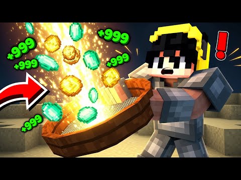 Minecraft'ta 1.000.000 KUM KAZARAK MİLYONER OLDUM!